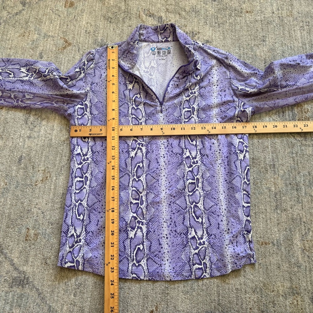 IBKUL SET OF THREE UPF 50 Patterned 1/4 Zip Long Sleeve Tops Large - Picture 8 of 9